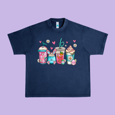 Easter Coffee Urban Heavy Tee Designed By Jasminsmagicworld