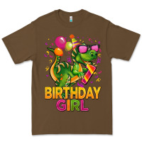 Cacao 1st birthday girl t rex pink Premium Tee - CowGirlArtShop