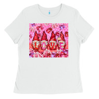 White Love gnomies with gift boxes tumbler Ladies Tee - HowdyJamesFarm