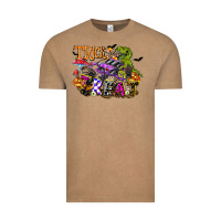 Vintage Coffee trick rawr treat Vintage Tee - FaDigitalArtStudio