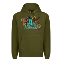 Army Green Hair Hustler Premium Hoodie - SublimationCraftShop