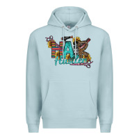 Blue Mist Hair Hustler Premium Hoodie - SublimationCraftShop
