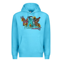 Ocean Blue Hair Hustler Premium Hoodie - SublimationCraftShop