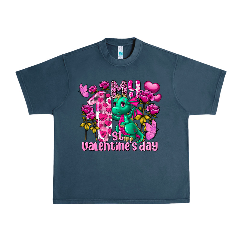 My First Valentine's Day Dragon Urban Heavy Tee by FaDigitalArtStudio | Teevron