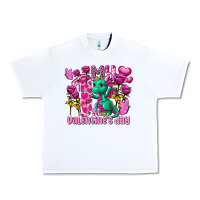 White My first Valentine's Day Dragon Urban Heavy Tee - FaDigitalArtStudio
