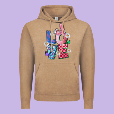 Easter Love Vintage Hoodie Designed By Fadigitalartstudio