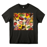 Asphalt summer ice cream with fruits Heavy Core Tee - TumblerDesignByShophia