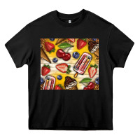 Black summer ice cream with fruits Heavy Core Tee - TumblerDesignByShophia
