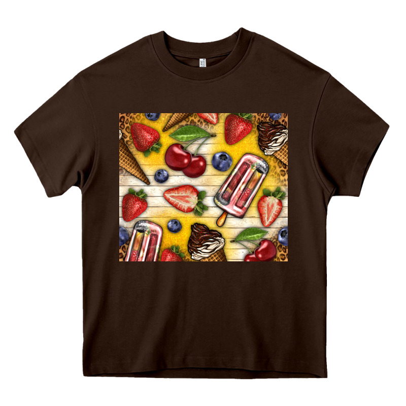 Summer Ice Cream With Fruits Heavy Core Tee by TumblerDesignByShophia | Teevron