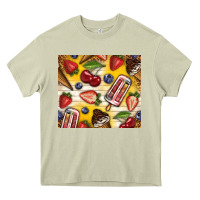 Mossy summer ice cream with fruits Heavy Core Tee - TumblerDesignByShophia