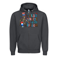 Smoke dead inside but its freedom Zipper Hoodie - AdoDesignShop