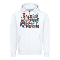 White dead inside but its freedom Zipper Hoodie - AdoDesignShop