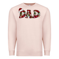 Pale Pink christmas dad Premium Sweatshirt - AdoDesignShop