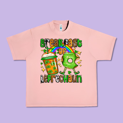 St. Patrick's Breakfast Of Leprechaun Urban Heavy Tee Designed By Oliviacreatesart