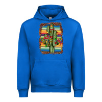 Cobalt Christmas cactus Urban Hoodie - JahusDesignShop