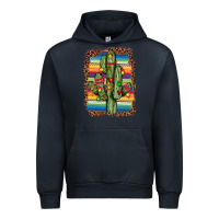 Navy Christmas cactus Urban Hoodie - JahusDesignShop
