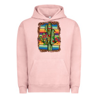 Pigment Salmon Christmas cactus Urban Hoodie - JahusDesignShop