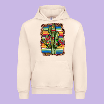 Christmas Cactus Urban Hoodie Designed By Jahusdesignshop
