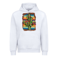 White Christmas cactus Urban Hoodie - JahusDesignShop