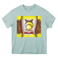 Arona raising ballers with baseball and softball leopard tumbler tbs Heavy Core Tee - TumblerDesignByShophia