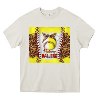 Cream raising ballers with baseball and softball leopard tumbler tbs Heavy Core Tee - TumblerDesignByShophia