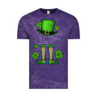 Cloud Purple Custom name St. Patrick's leprechaun Vintage Tee - OliviaCreatesArt