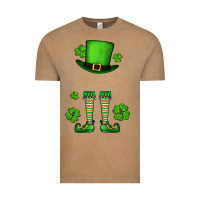Vintage Coffee Custom name St. Patrick's leprechaun Vintage Tee - OliviaCreatesArt