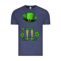 Vintage Denim Custom name St. Patrick's leprechaun Vintage Tee - OliviaCreatesArt