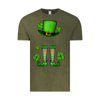 Vintage Olive Custom name St. Patrick's leprechaun Vintage Tee - OliviaCreatesArt
