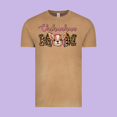 Chihuahua Mom Vintage Tee Designed By Jasminsmagicworld