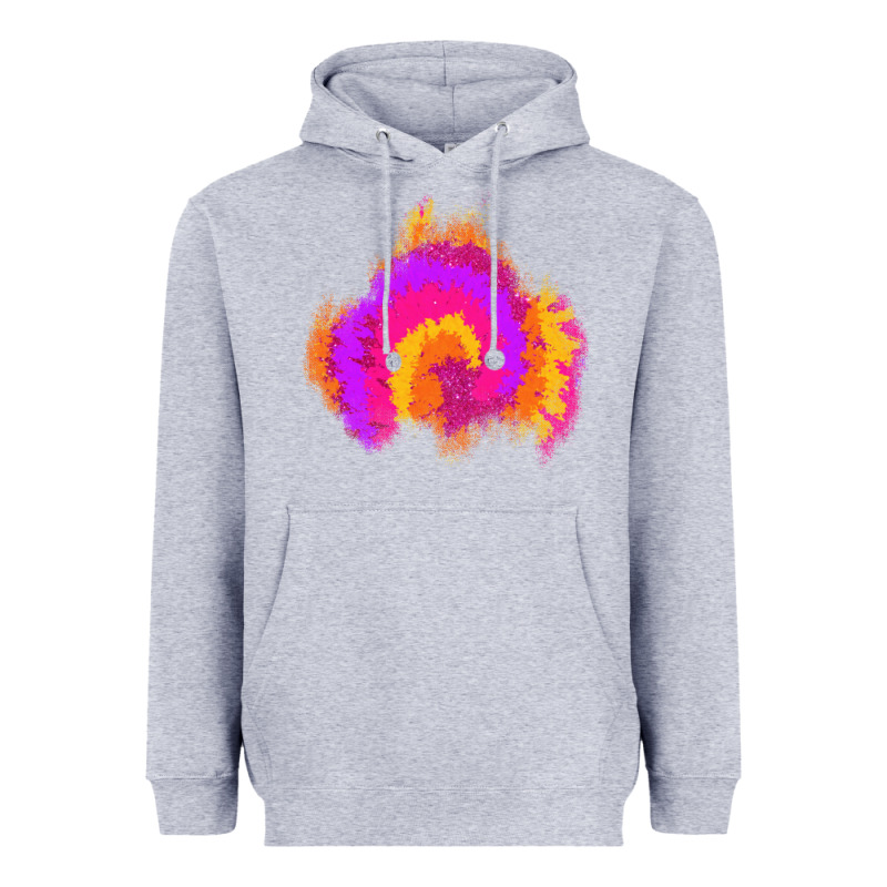 Tie Dye Glitter Patch Heavyweight Hoodie by AdoDesignShop | Teevron