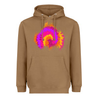 Toasted Coconut tie dye glitter patch Heavyweight Hoodie - AdoDesignShop