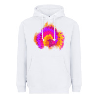 White tie dye glitter patch Heavyweight Hoodie - AdoDesignShop