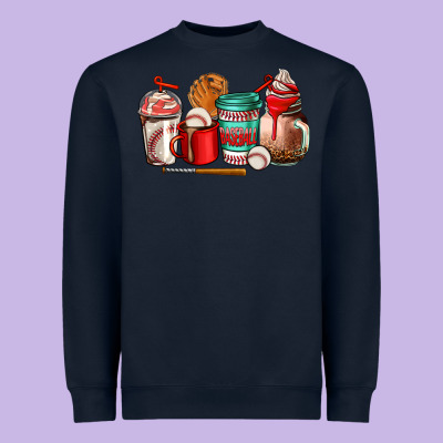 Baseball Coffee Cup Heavyweight Sweatshirt Designed By Adodesignshop