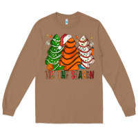 Toasted Coconut Tis' The Season Basketball Christmas Cakes Long Sleeve Tee - BundleAndBundleShop