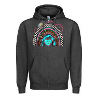 Charcoal Heather race rainbow Zipper Hoodie - AdoDesignShop
