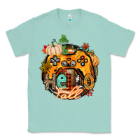 Seafoam hello fall gamer Classic Tee - CowGirlArtShop