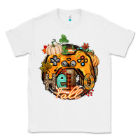 White hello fall gamer Classic Tee - CowGirlArtShop