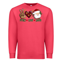 Cardinal peace love Santa Premium Sweatshirt - AdoDesignShop