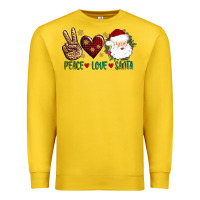 Lemon peace love Santa Premium Sweatshirt - AdoDesignShop