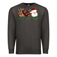 Smoke peace love Santa Premium Sweatshirt - AdoDesignShop