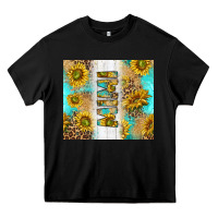 Black western mother's day mimi with turquoise and sunflowers and leopard tu Heavy Core Tee - TumblerDesignByShophia