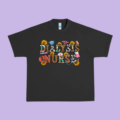 Dialysis Nurse Urban Heavy Tee Designed By Oliviacreatesart