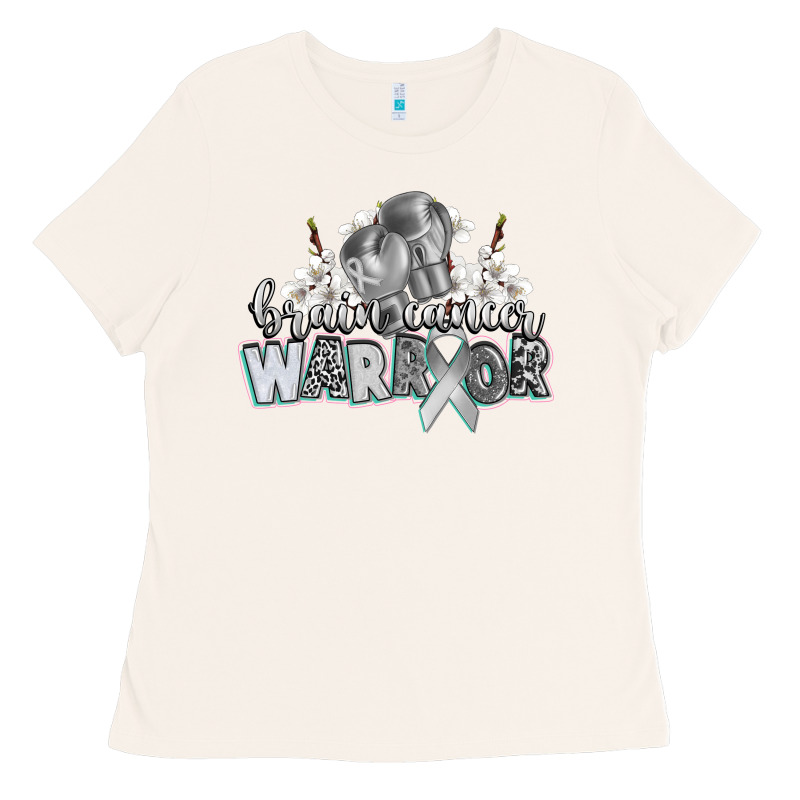 Brain Cancer Warrior Ladies Tee by CowGirlArtShop | Teevron