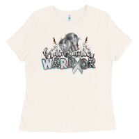 Bone brain cancer warrior Ladies Tee - CowGirlArtShop