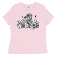 Bubblegum Pink brain cancer warrior Ladies Tee - CowGirlArtShop