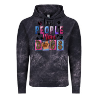 Cloud Black less people more dogs Vintage Hoodie - FaDigitalArtStudio