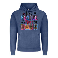 Vintage Denim less people more dogs Vintage Hoodie - FaDigitalArtStudio