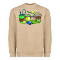 Mushroom tennis coffee cups Heavyweight Sweatshirt - AdoDesignShop