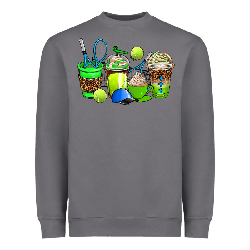 Tennis Coffee Cups Heavyweight Sweatshirt by AdoDesignShop | Teevron